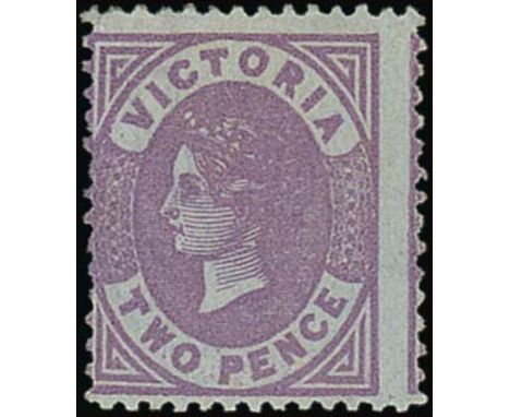 (x) Victoria1878 (Feb.-Apr.) Emergency printings, 2d. dull violet-mauve on lilac, , unused with part original gum, rich colou