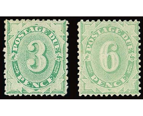 (x) Australian CommonwealthPostage Due Stamps1904-06 perf 11½, 12 compound with 11 ½d., 1d., 2d., 3d., 4d. and 6d., fine mint