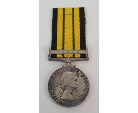 A Queen Elizabeth II Africa General Service Medal to T. P. R. Kiboi S/O Wangai with a Kenya clasp