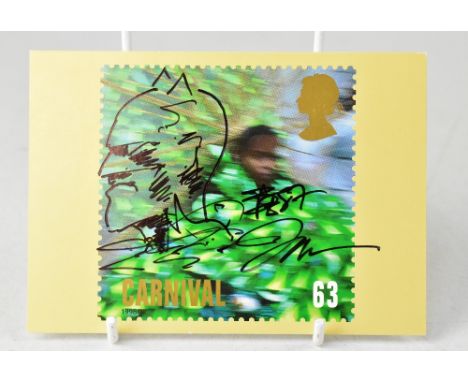 BATMAN; a postcard with sketch by Jim Lee.We have not authenticated this signature, please satisfy yourself as to the veracit