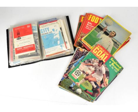 FOOTBALL; a quantity of vintage football programmes, mainly 1960s and 1970s, various teams to include Coventry City, Southamp