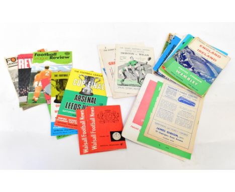 FOOTBALL; a quantity of 1960s football and football related programmes to include two 1966 World Cup Tournament programmes (o