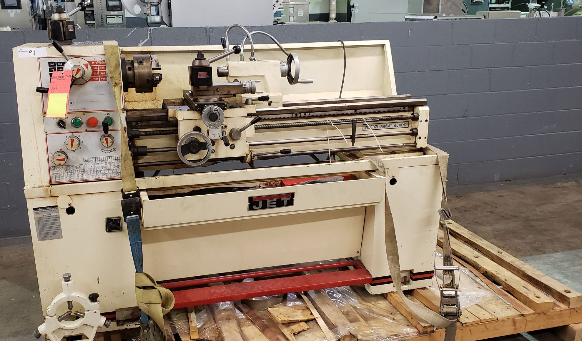 Jet Metal Turning Geared Head Engine Lathe 12" x 40" Model GH 1340A, c