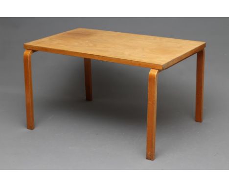 ALVAR AALTO (1998-1976), for Finmar Ltd., a birch and ply bentwood dining table, Finmar label, 48" x 29 1/2" x 27" (Est. plus