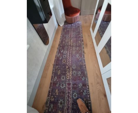 Oushak Laight Turkish wool rug runner 4.25m x 73cm&nbsp; (Apt 1)