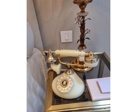 Betacom Regal French Retro/Vintage Style Push Button Rotary Telephone Phone (Apt 10)
