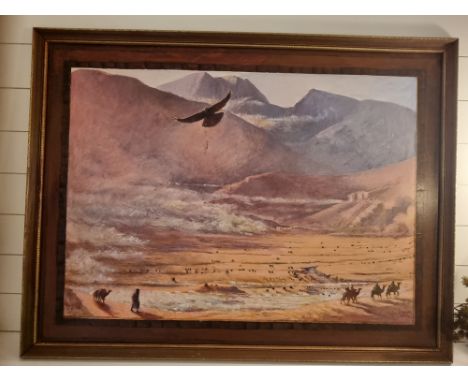 Framed Art Alan Healey (British) Oil on Board signed dated 2016An interesting large vintage painting signed by Alan Healey an