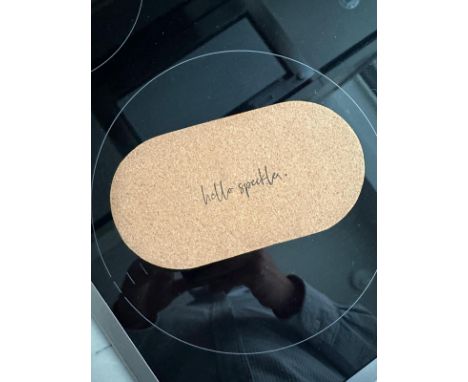 Hello Speckles Oval terrazzo trinket tray, green jewellery dish, home decor, styling dish handmade from Jesmonite with white 
