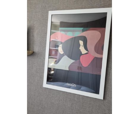 1980 Fashion Poster "RendezVous" by Amleto Dalla Costa - Original Vintage Poster framed 55 x 70cm&nbsp;(Apt 1)