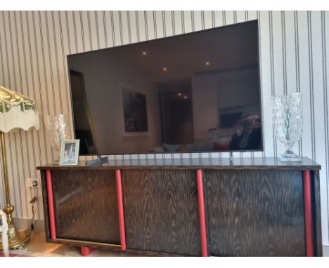 Julian Chichester Nico Cabinet Smoked Oak, Faux Red Gesso With a nod to the wonderful Jacques Adnet, this cabinet has hand-st