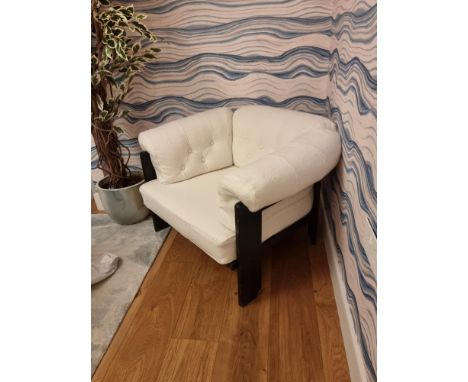 Bastiano armchair designed in 1960 by Tobia Scarpa for Gavina, Italy. Mahogany wood structure Early edition by Gavina-MYC Spa