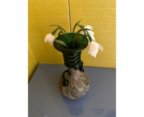 1960s Scavo Vase w/crepe snowdrops  (Apt 16) 