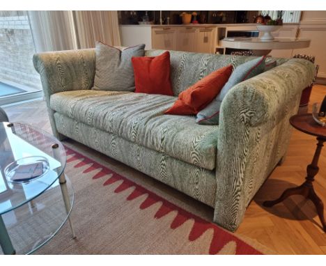 2x's custom deco cushions: 50 x 50 custom deco cushions with duck feather pads and piping - Dedar (Celadon)  (Apt 16) 
