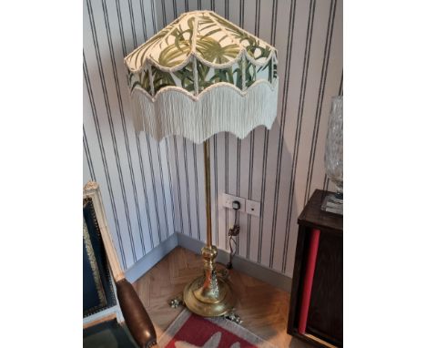 Antique Edwardian Lamp Base (with lamp shade&nbsp; 150cm tall ( Apt 16)