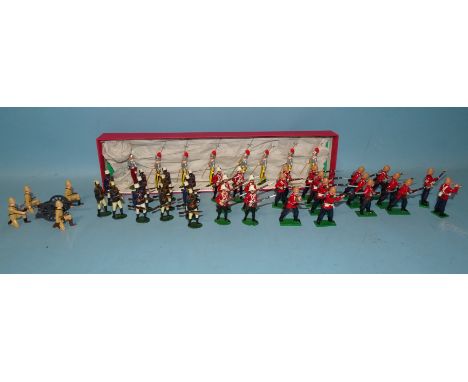 Trophy Miniatures and other makers, Boer War British Infantry, Indian Army 2.5'' Mountain (screw) gun and crew, Papal Guards 