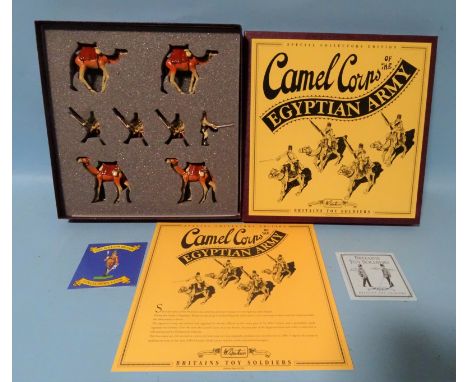 Britains, Set 8872 Camel Corps of the Egyptian Army, boxed with paperwork and outer carton. 
