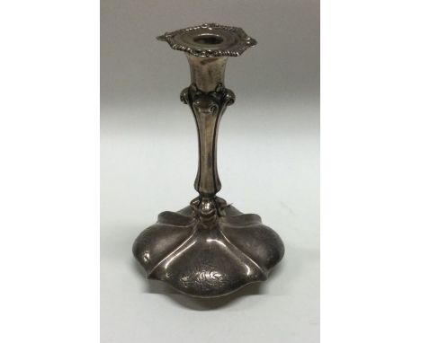 A Victorian silver taper stick. London 1852. By Charles Thomas Fox and George Fox. Approx. 93 grams. Est. £100 – £150.