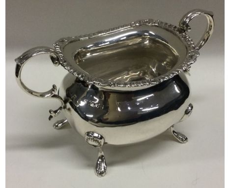 CHESTER: A good heavy silver sugar basin with gadroon rim. Approx. 289 grams. Est. £80 - £120.