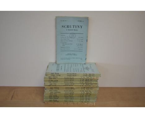 Periodical. Scrutiny: A Quarterly Review. Cambridge: 1947-1953. Almost complete run. (21)