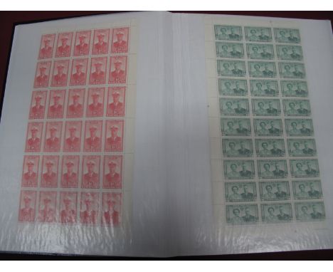 A GB and Commonwealth Mint Stamp Collection, in a stockbook. Noted George V photo set to one shilling and 1924 Wembley set, m