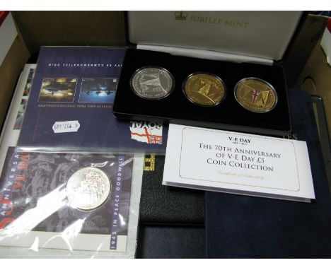 Thirty Westminster British Army Commemorative Coins, with literature, including 2012 Guernsey five pounds coin 'Saluting Our 