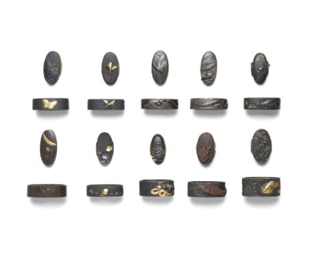 TEN FUCHI-GASHIRA (HILT COLLARS AND POMMELS)Edo period (1615-1868) to Meiji era (1868-1912), 18th to 19th centuryThe first sh