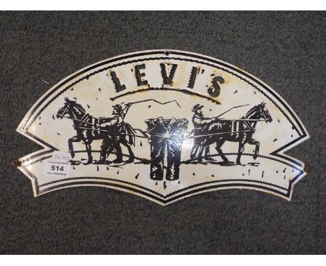 A 'Levi' enamel sign 21 cm x 40 cm
