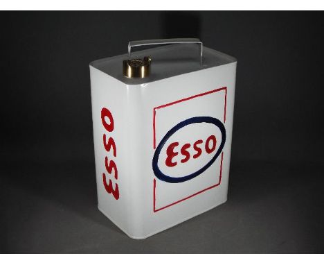 An Esso fuel can, approx 35 cm x 24 cm (vcesq)