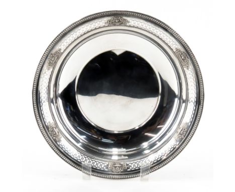 Two (2) Vintage Sterling Silver Dishes. Includes: Reed and Barton oval dish numbered 970C, Watson Company pierced round bowl.