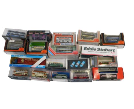 Atlas Editions Dinky and other diecast, including an Eddie Stobart Volvo FH fridge trailer Emma Jade H4663, an EFE by Gilbow 