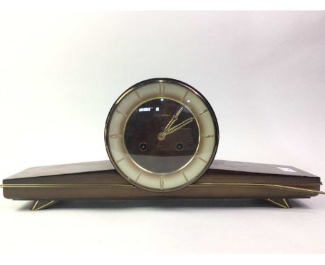 DUGENA MANTEL CLOCK, AND TWO OTHERS  the Dugena of Art Deco designDugena 49cm wideQty: 3