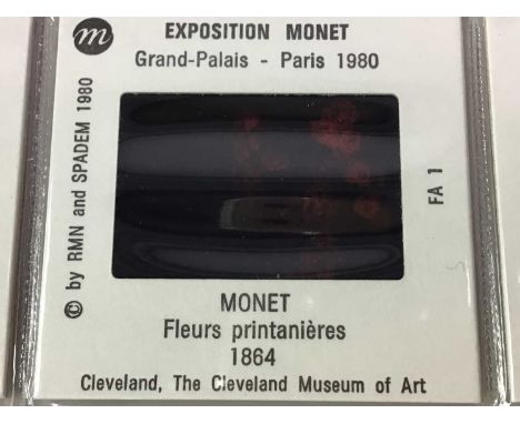 COLLECTION OF ART HISTORY PROJECTOR SLIDES, large assortment of fine art slides, many housed across storage boxes