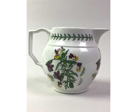 LARGE COLLECTION OF PORTMEIRION TEA AND DINNER CHINA, 'THE BOTANIC GARDEN' including tea pot, large circular bowl, jug, cups,