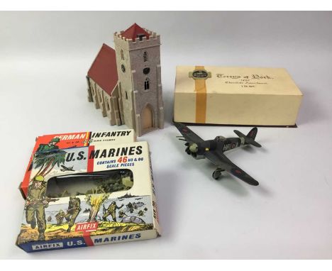 LARGE GROUP OF HORNBY 00 GAUGE ITEMS, comprising wagons and coaches, as well as accessories and Army model kitsAdditional ima