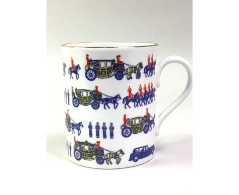 COLLECTION OF COMMEMORATIVE CHINA, BY AYNSLEY, PARAGON AND ROYAL WORCESTER all 20th Century examples
