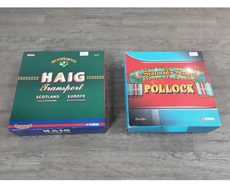 SCOTTISH INTEREST, TWO CORGI LIMITED EDITION DIECAST LORRY SETS, comprising a Haig Transport set, no 1281/2,010 and a Pollock