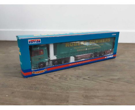 GROUP OF DIECAST MODEL LORRIES, including a Corgi Mercedes-Benz Actros curtainside lorry in Robert Summers of Buckhaven liver