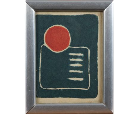 Denis MITCHELL (1912-1993) Untitled Screenprint 12 x 9cm Note:- This is from a collection of five Denis Mitchell cards, each 