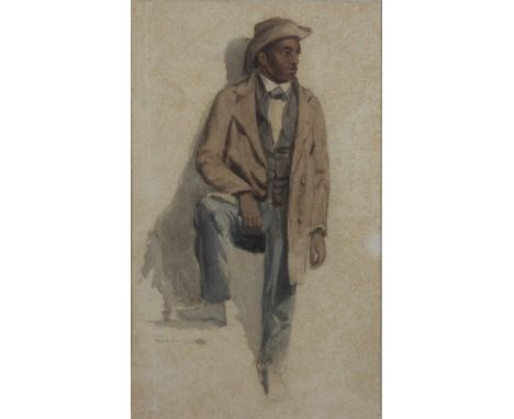 Portrait of a black manWatercolour21 x 12cm