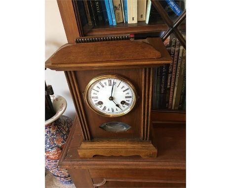 A 1920's mahogany mantle clock