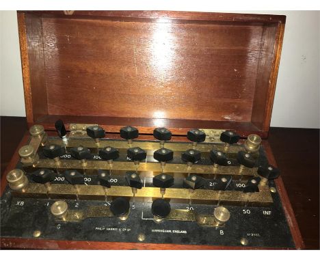 Vintage Philip Harris post office / resistance box 