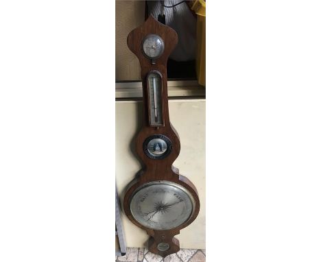 J Dobson of Beverley 19th c five dial barometer