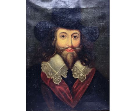 English School (Early-mid 19th century): Portrait of Guy Fawkes, oil on canvas unsigned 59cm x 44cm