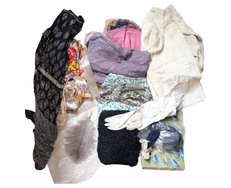 A selection of Vintage women's clothing and accessories 