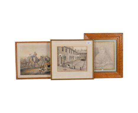 A selection of prints associated with various troops in India, and a drawn sketch of the lady used to advertise Masawati tea,