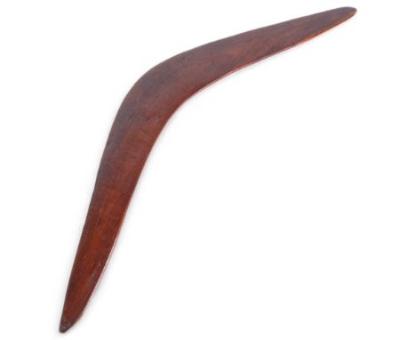 An Aboriginal boomerang, tip to tip 69cm 