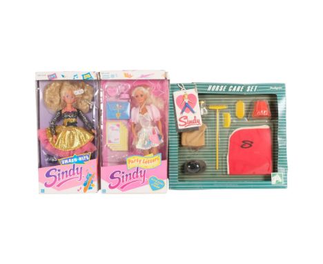 A Hasbro boxed Smash Hits Sindy, ref. 8470, and a Hasbro boxed Party Letters Sindy, ref. 8046, and a Vintage Sindy Pedigree H