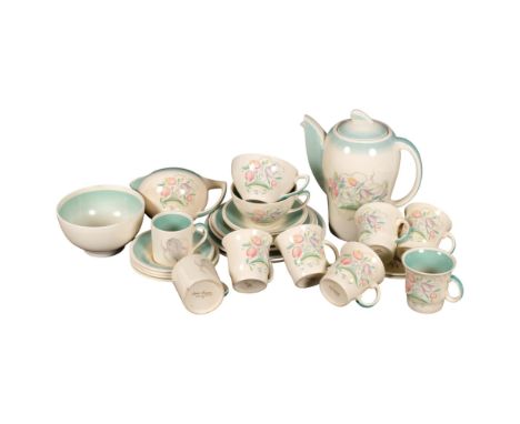 Vintage Susie Cooper Dresden Sprays coffee service for 6 people, and matching items 