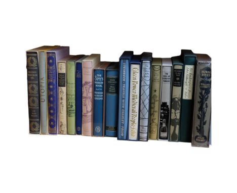 A shelf of folio books, including Asa Briggs, The Best Of Dorothy Parker, Graham and Hugh Greene, The Spy's Bedside Book, etc