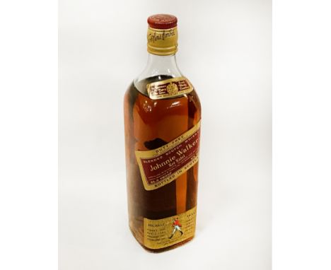 RARE BOTTLE OF 86.8% PROOF JOHNNIE WALKER SCOTCH BLENDED WHISKEY - RED LABEL